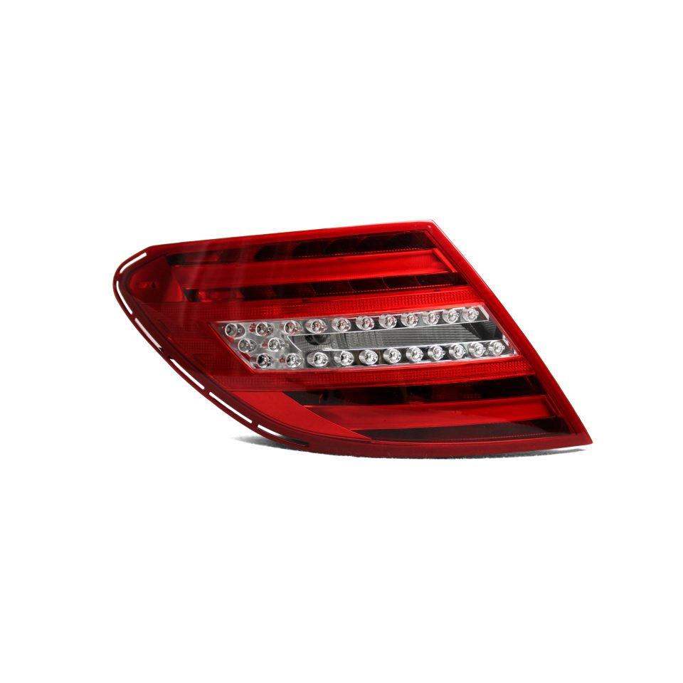 for benz 2007-2011 upgrade 2012-2013 c class w204 tail light set - 背面图